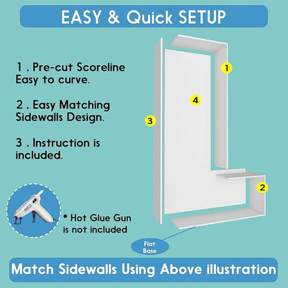 3FT Tall Mosaic Balloon Frame Letters Big Marquee Light Up Letters DIY Kit for Birthday Party Wedding Backdrop Decor Letter L Pre-Cut Foam Board