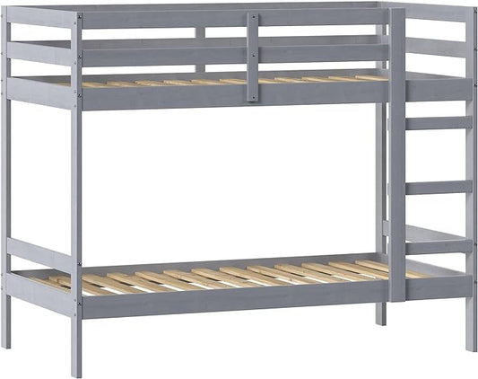 Walker Edison Modern Twin-Size Children's Bed Frame Bedroom, Twin-Size, Grey