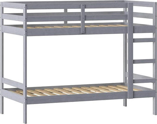 Walker Edison Modern Twin-Size Children's Bed Frame Bedroom, Twin-Size, Grey