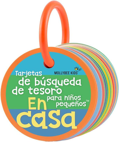 MOLLYBEE KIDS Toddler Scavenger Hunt Cards at Home (Spanish Edition) Tarjetas de busqueda de Tesoro para ninos pequenos En Casa
