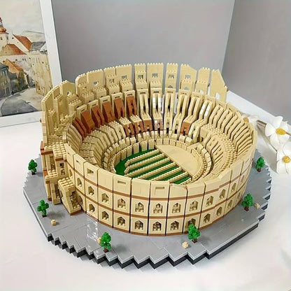Italy Rome Colosseum Building Blocks Set (5594Pcs) Famous World Architecture Amphitheatre Educational Toys Micro Bricks for Kids Adults