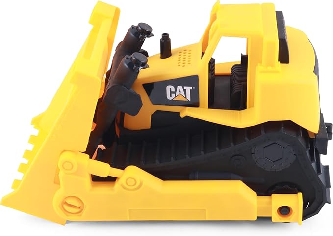 CAT Construction Toys 15" Bulldozer Construction Toy | Ages 3+ | Sturdy Plastic | No Batteries Required | Cat Construction Tough Rigs Series