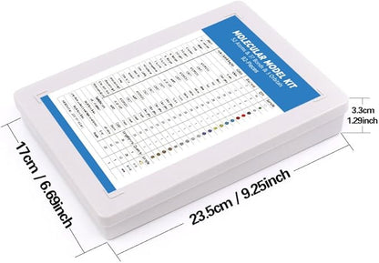 Swpeet 92 Pcs Chemistry Molecular Model Student and Teacher Set, Molecular Model Set for Inorganic & Organic Chemistry - 52 Atoms & 37 Bonds & 3 Orbitals