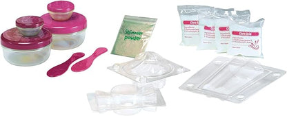 SmartLab Toys All Natural Spa Lab - 22Piece - 30 Soothing Spa Recipes - Includes 4 Bath Bomb Molds & 2 Lip Balm Pots