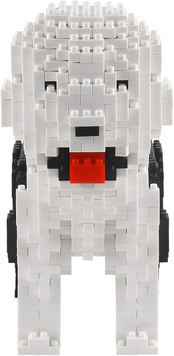 Larcele Micro Dog Building Blocks Pet Mini Building Toy Bricks,950 Pieces KLJM-02 (Old English Sheepdog)