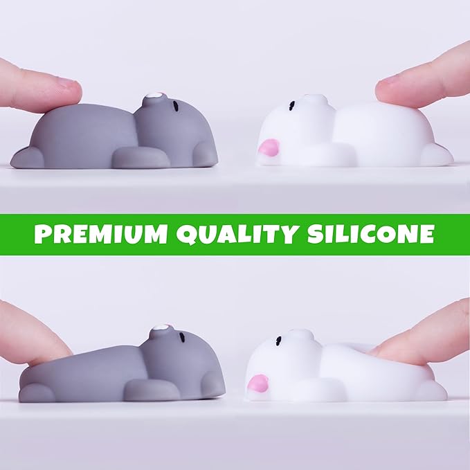 Nutty Toys Squishy Cat Set - 2" Soft Silicone Kawaii Kitties, Top Stress Relief Toy 2026, Unique Kids & Adults Egg Filler Gift Idea, Best Teenage Girl, Teen Boy & Tween Easter Basket Stuffers Present
