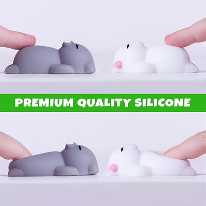 Nutty Toys Squishy Cat Set - 2" Soft Silicone Kawaii Kitties, Top Stress Relief Toy 2026, Unique Kids & Adults Egg Filler Gift Idea, Best Teenage Girl, Teen Boy & Tween Easter Basket Stuffers Present