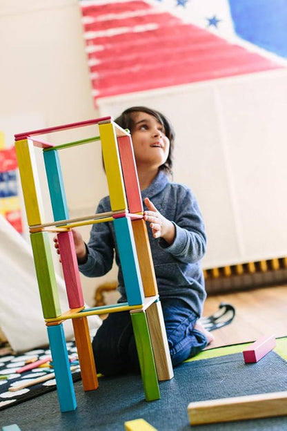 42 Piece Tegu Magnetic Wooden Block Set, Blues, 1-99 years old