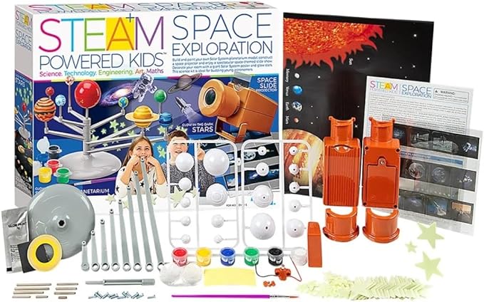 4M 405537 STEAM Powered Large Space Project Exploration Kit for Kids Ages 5+, Multi Coloured