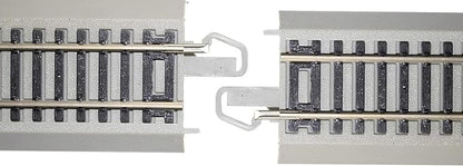 Bachmann Trains - Snap-Fit E-Z TRACK 22” RADIUS CURVED TRACK (4/card) - NICKEL SILVER Rail With Gray Roadbed - HO Scale