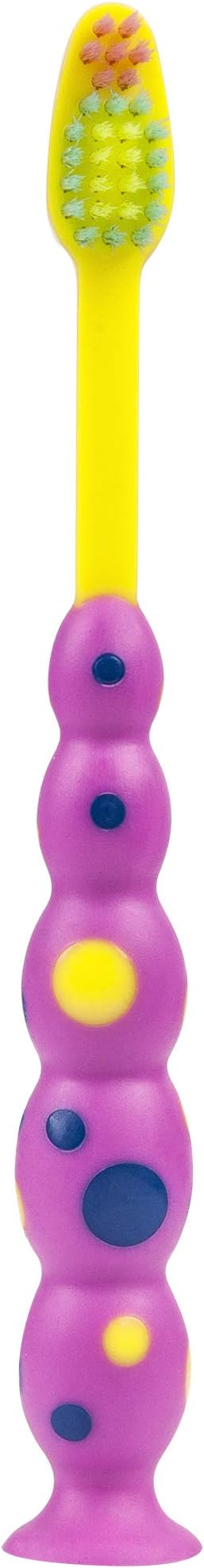 Kids Healthy Fun Suction Cup Soft Toothbrushes, 4 Count Twin Pack