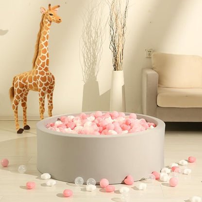 GOGOSO Ball Pit Balls,Plastics Balls for Ball Pit, Stars Hearts Shape for PastelBall for Toddlers Kids