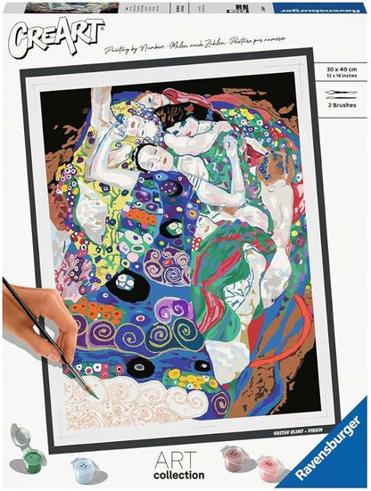 Ravensburger Klimt: Virgin Paint by Numbers Kit for Adults - 23649 - Painting Arts and Crafts for Ages 14 and Up