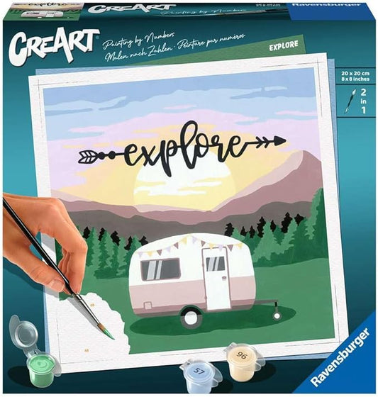 Ravensburger Explore Paint by Numbers Kit for Adults - 20271 - Painting Arts and Crafts for Ages 12 and Up
