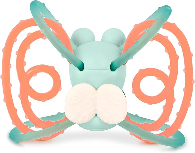 B. toys – Sensory Teether – Glowing Firefly Toy – Light-up Baby Toys – Interactive Teething Toy for Babies – 3 Months + – Spark Buddy