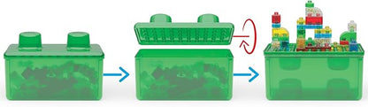Goliath Jelly Blox Stash 'N Stack 2-in-1 Storage Case | Toddler & Preschool Building Blocks Kids Can Squeeze, Stretch, Squish | MESH ACCREDITED | Safety Tested & Ouch-Free | Sensory Play for Ages 2+