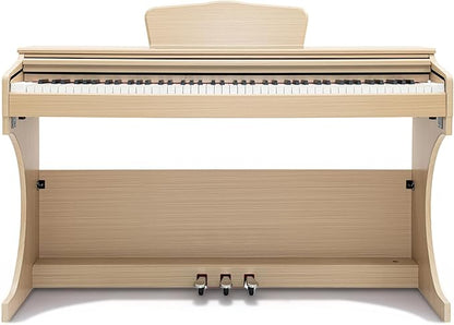 Digital Piano Keyboard for Beginners & Professionals, Electric Piano with Sliding Cover Design, 88 Keys Digital Piano Headphone Jack,Three Pedal （No Piano Bench ）