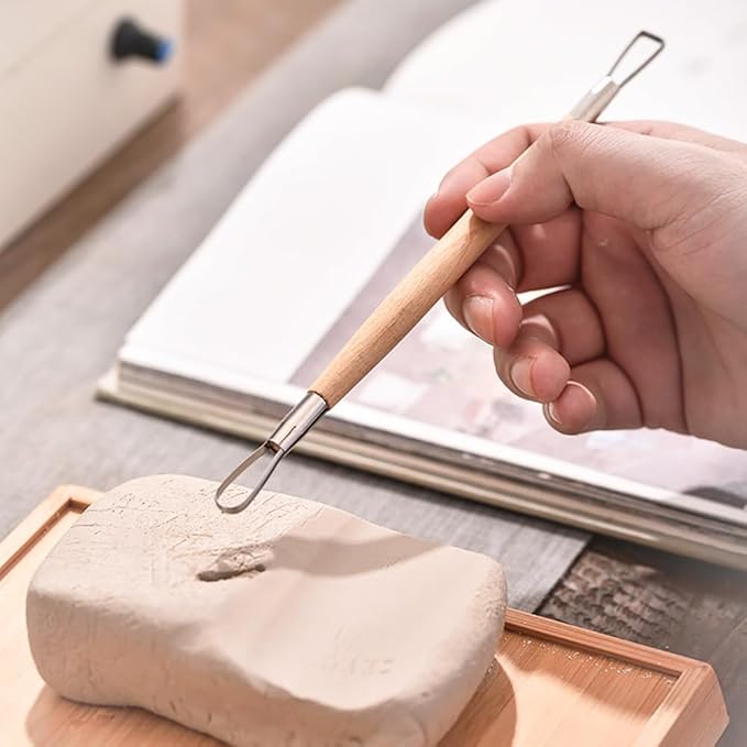 Clay Tools Sculpting for Polymer Air Dry Modeling Clay Beginners & Professionals Ideal for DIY Pottery & Ceramics Tools Double-Sided Polymer Carving Tools Kit (14)
