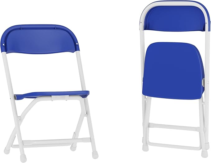 Flash Furniture 2 Pack Kids Blue Plastic Folding Chair