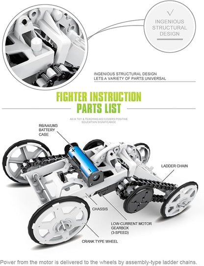 STEM Kits for Kids, 4WD Climbing Robotics STEM Projects for Kids Ages 8-12 | Electronics Circuits Engineering and Science Experiments for Teens | DIY STEM Toys for Boys and Girls