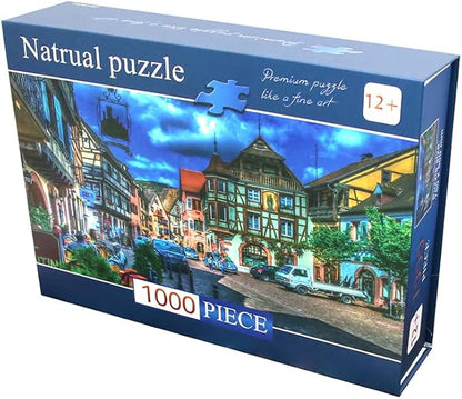 1000 Piece Jigsaw Puzzles for Adults Night Street 1000 Pieces Puzzle with Exquisite Boxed
