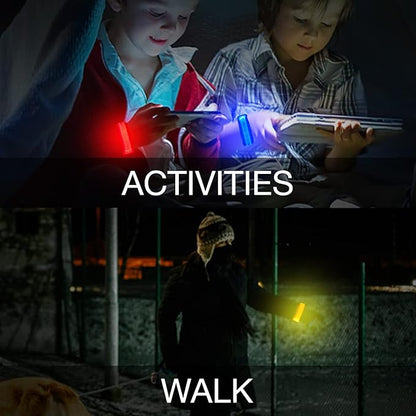 8 PCS LED Glow Bracelets, Light Up Wristbands - Halloween Glow in The Dark Party Bracelets Favors Supplies for Christmas, Concerts, Festivals, Game Prizes, Sports, Rave Accessories（Black-CS）