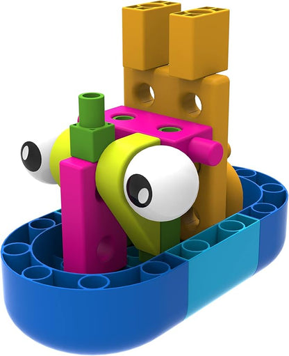 Thames & Kosmos Kids First Boat Engineer STEM Experiment Kit for Young Learners, Build 10 Non-Motorized Models, Play & Learn with Storybook Manual, Parents’ Choice Gold Award Winner