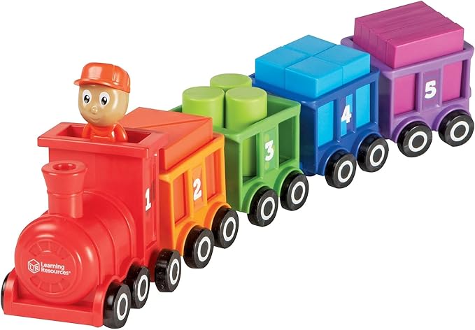 Learning Resources Count & Color Choo Choo, Interactive Train Learning Toy, 21 Pieces, Ages 2+