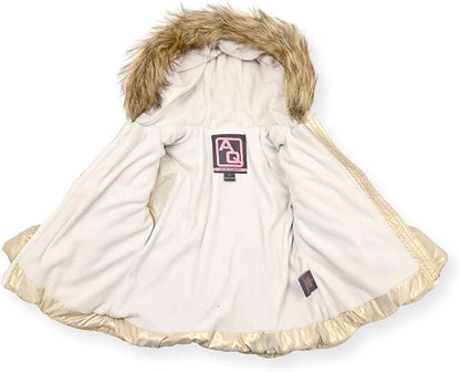 Arctic Quest Little Girls Bib Snow Pants and Ski Jacket Water-Resistant Snowsuit For Kids Winter Jacket For Girls