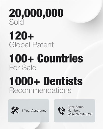 7AM2M Sonic Electric Toothbrush with 6 Brush Heads for Kids and Children, One Charge for 90 Days, Wireless Fast Charge, 5 Modes with 2 Minutes Build in Smart Timer, Electric Toothbrushes(White)