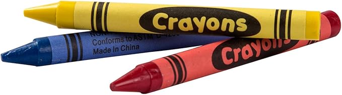 AmerCareRoyal Non-Toxic Crayons for Kids, Case of 720, 3-Pack Individually Cello Wrapped - Assorted Colors for Family Restaurants, Classroom, Parties and Activities, Toddler Crayons, Crayons in Bulk