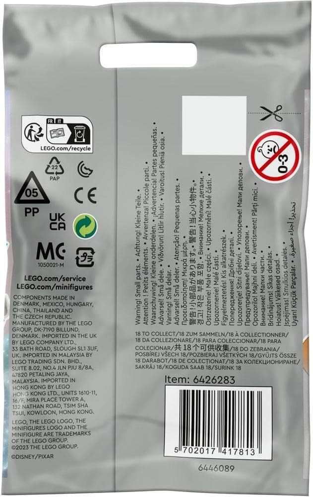 LEGO 71038 Disney Edition Minifigures 100, 1 of 18 Characters to Collect, Mickey Apprentice Sorcerer, Stitch, Mulan and More (Random Picked Unit)