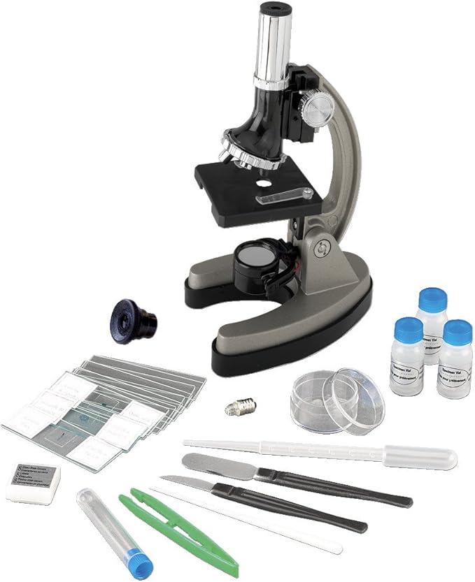 Educational Insights GeoSafari MicroPro 95-Piece Microscope Set, Prepared Slides, Instruction and Activity Guide, Ages 8 and up
