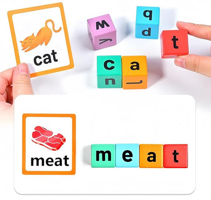 Wooden Sand Writing Tray – Educational Sand Tray for 3 Year Old Kids with Cards, Blocks & Pen – Trace Letters, Numbers & Draw – Perfect Preschool & Classroom Gift.