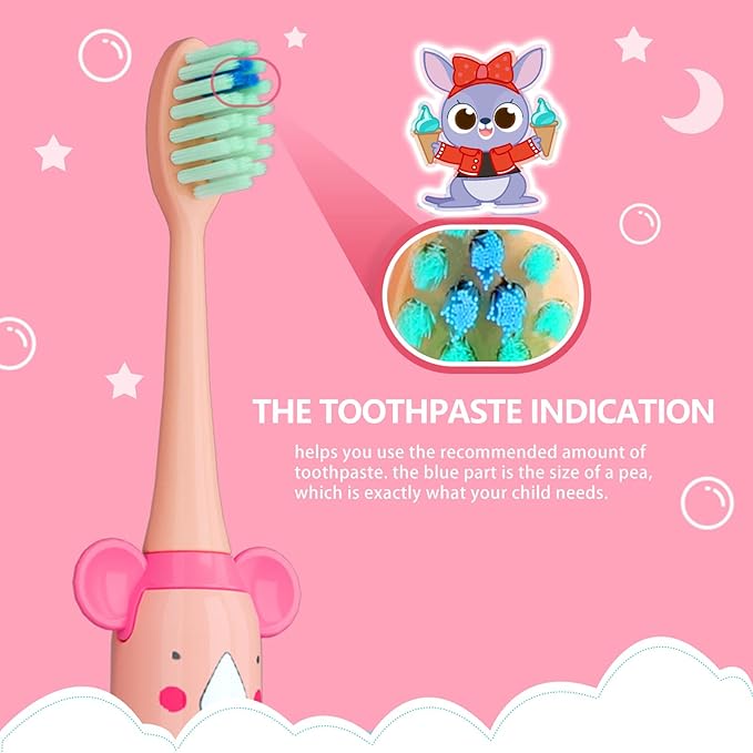 NELL&WELL 6 Pieces Replacement Toothbrush Heads for NW010/NW-006/NW-007 Sonic Electric Toothbrush (Pink)