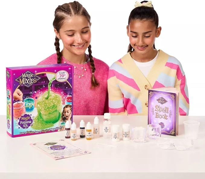 Magic Mixies Magic Potion Kit. Use The Spell Book to Mix Ingredients to Create Over 70 Magic Potions. Make Potions That Fizz, Bubble and Magically Change Form! Gifts for Kids, Ages 8+