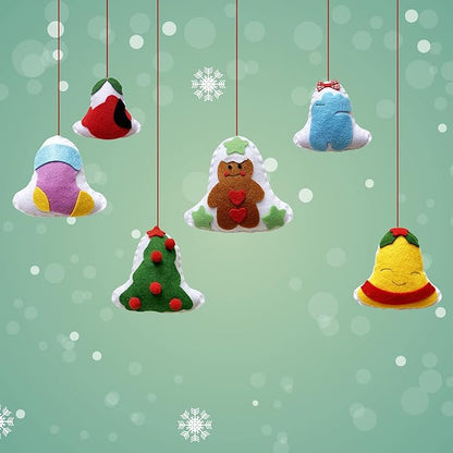 MOVEBO DIY Craft Sewing Kits for Christmas,Christmas Ornaments DIY Craft Kits for Kids (Christmas Ornaments DIY 2)