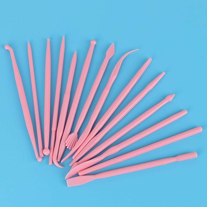 Carving Pottery Tool, 14Pcs Clay Sculpting Tool, Grils Clay Fondant Cake for Soft Clay Home()