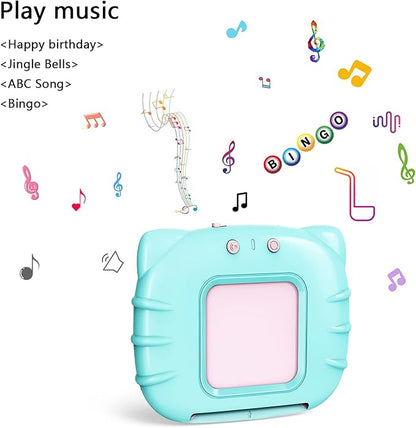 Lapare Spanish and English Bilingual Audible Flash Cards Toy with Music, Learn Spanish and English for Kids, Niñas, Niños, Bebes