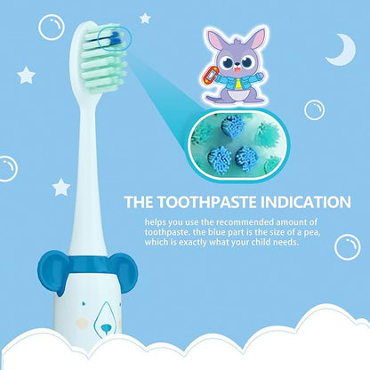 NELL&WELL 6 Pieces Replacement Toothbrush Heads for NW010/NW-006/NW-007 Sonic Electric Toothbrush (Blue)