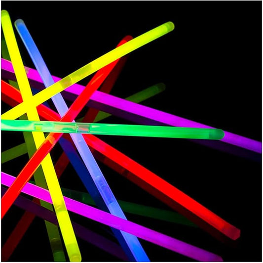 Mystical Fire 8" Glow Stick Bracelets (Pack of 100 Assorted) Glow in the Dark Sticks, Light Up Party Favors. Neon Bracelets And Necklaces With Connectors Great For Party Decorations
