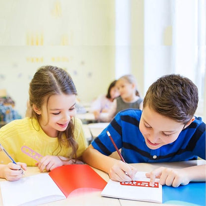 ArtCreativity Shape Tracing Rulers for Kids, Set of 144, Plastic Tracer Drawing Tools, Fun Color Assortment, Stationery Birthday Party Favors, Back to School Gifts, and Classroom Teacher Rewards