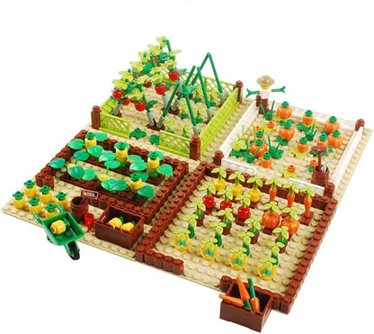Farm Field Set Building Blocks Plant Animal Crops Building Bricks Kit DIY Building Set Compatible All Major Brands