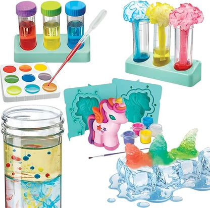 4M | STEAM Powered Kids | Rainbow Unicorns | Giant Unicorn Themed Arts and Crafts and STEM Projects Kit | Kids Ages 5+, Pink