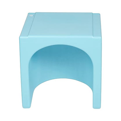 ECR4Kids Tri-Me 3-In-1 Cube Chair, Kids Furniture, Cyan