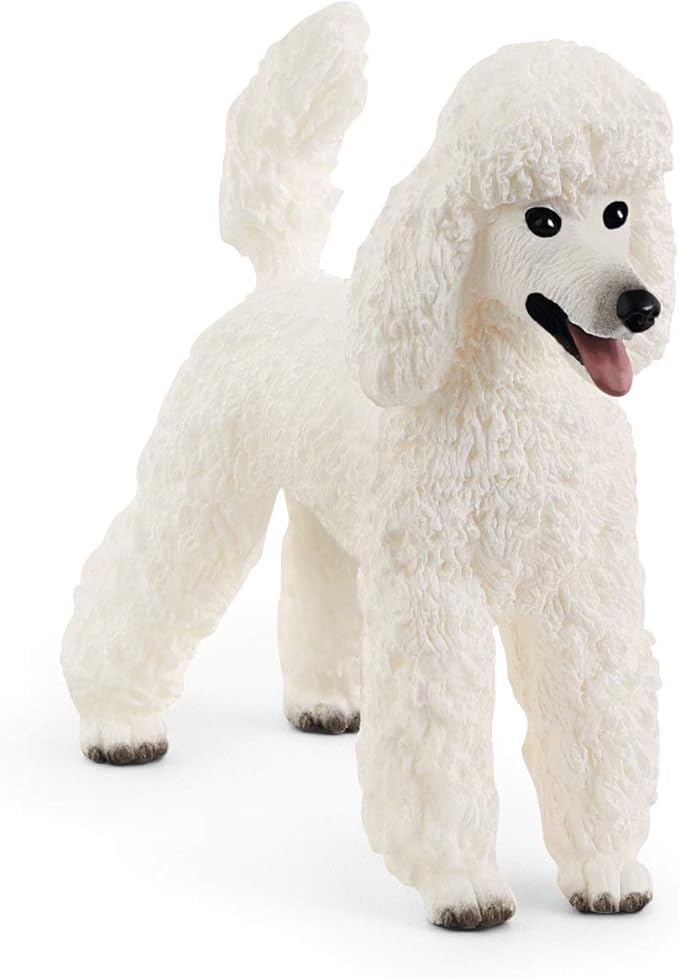 Schleich Farm World, Realisitc Dog Toys for Boys and Girls Ages 3 and Above, Poodle Toy Figurine