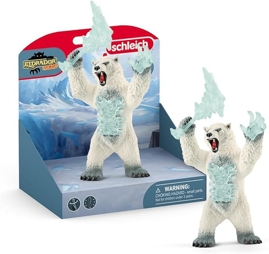 Schleich Eldrador, Eldrador Creatures, Action Figures for Boys and Girls 7-12 years old, Blizzard Bear with Weapon