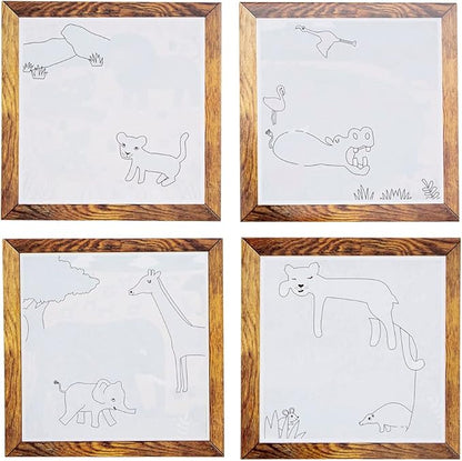 Tiger Tribe: Magic Water Painting World - Safari Adventures - 4 Reusable Cards, Animal Scene Reveal, Mess-Free Coloring, Seek-Find Activities, Kids 1+