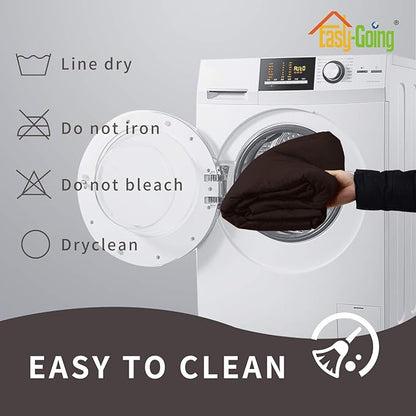 Easy-Going Sofa Slipcover Waterproof Oversized Recliner Chair Cover Non-Slip Fabric Couch Cover for Living Room Washable Furniture Protector for Pets Kids Children (Oversized Recliner, Chocolate)