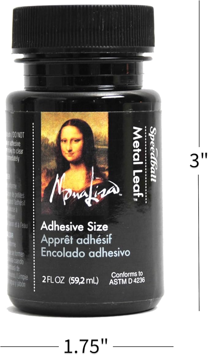 Speedball 10210 10210 Mona Lisa 2-Ounce Metal Leaf Adhesive Size